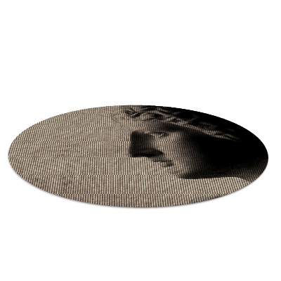 Tapis protège sol rond Nouvelle rome