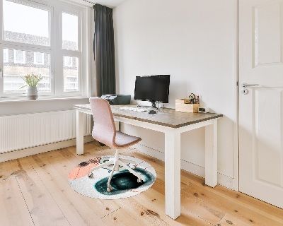 Tapis fauteuil bureau rond Des lèvres, oh mon dieu !