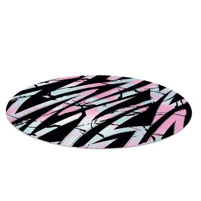 Tapis fauteuil bureau rond Gribouillages de graffitis