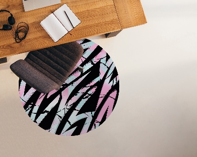Tapis fauteuil bureau rond Gribouillages de graffitis