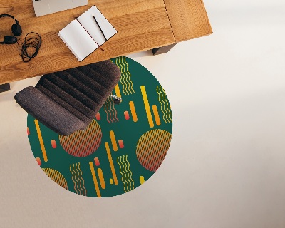 Tapis de chaise de bureau Coucher de soleil rétro