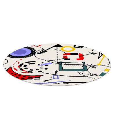 Tapis fauteuil bureau rond Motif surréaliste