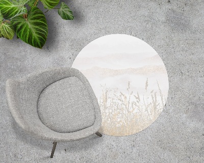 Tapis de chaise de bureau Champ dans le brouillard