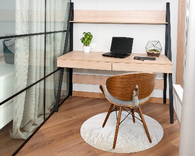 Tapis de chaise de bureau Champ dans le brouillard