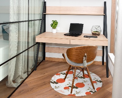 Tapis de chaise de bureau Grues, nuages, points