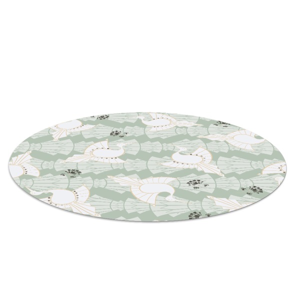 Tapis de protection de sol Oiseaux géométriques