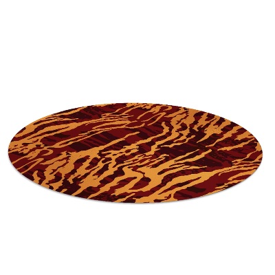 Tapis de chaise de bureau Léopard de feu