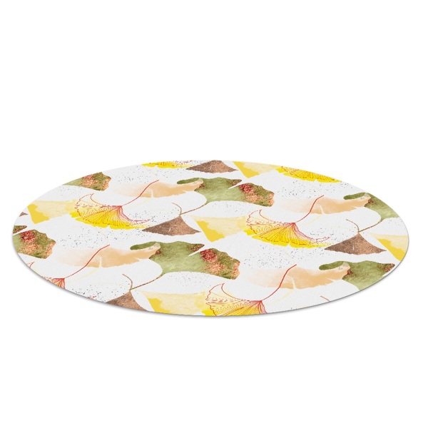 Tapis de chaise de bureau Feuilles de ginkgo