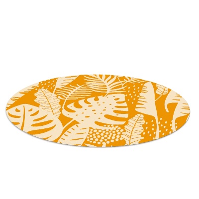 Tapis de chaise de bureau Feuilles nature