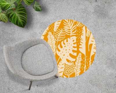 Tapis de chaise de bureau Feuilles nature