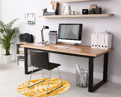 Tapis de chaise de bureau Feuilles nature