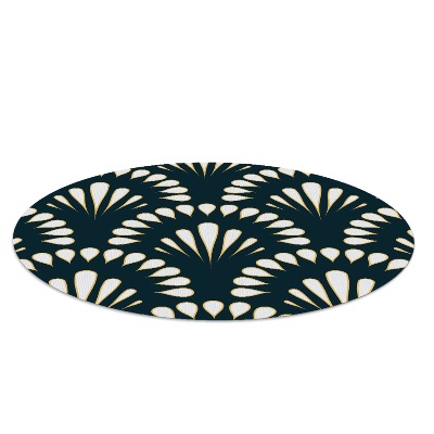 Tapis fauteuil bureau rond Composition élégante