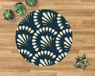 Tapis fauteuil bureau rond Composition élégante