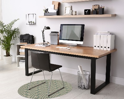 Tapis protège sol rond Modèle de fil de pâtes