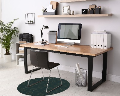 Tapis de chaise de bureau Cercles dans les profondeurs