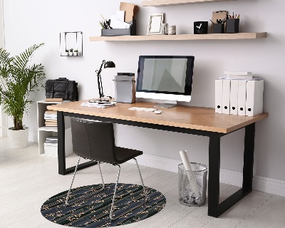 Tapis de chaise de bureau Plantes décoratives