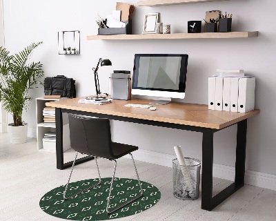 Tapis de chaise de bureau Diamants avec marbre