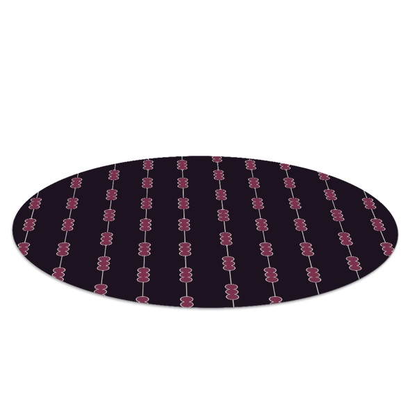 Tapis fauteuil bureau rond Composition avec des cercles