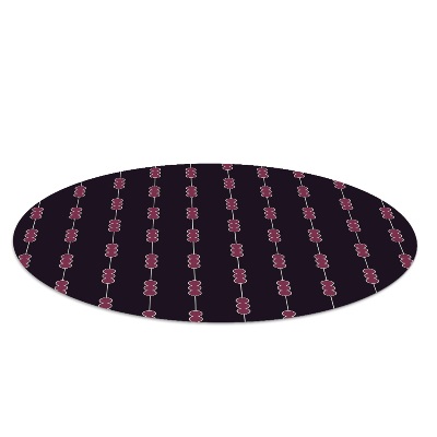 Tapis fauteuil bureau rond Composition avec des cercles