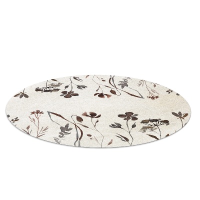 Tapis de protection de sol Ombres de fleurs