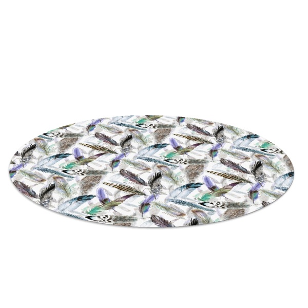 Tapis de chaise de bureau Plumes d'oiseaux