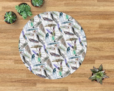 Tapis de chaise de bureau Plumes d'oiseaux