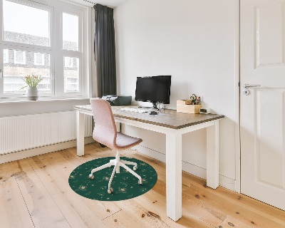 Tapis fauteuil bureau rond Modèle ésotérique mystique