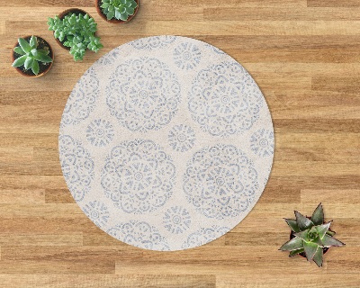 Tapis de chaise de bureau Mandala lumineux