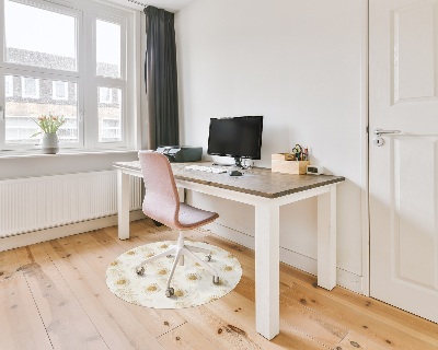 Tapis fauteuil bureau rond Feuilles du soleil d'or