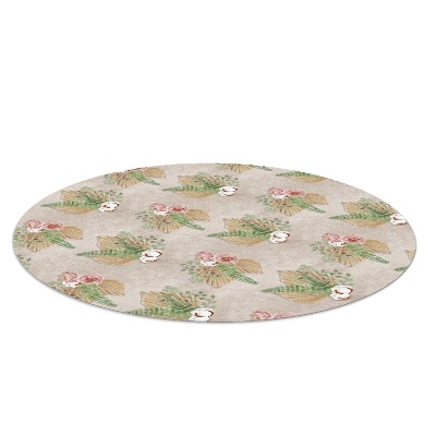 Tapis de protection de sol Composition florale