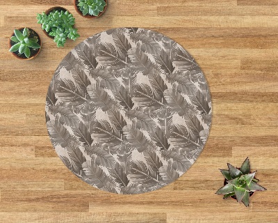 Tapis de chaise de bureau Composition des feuilles