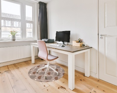 Tapis fauteuil bureau rond Motif abstrait