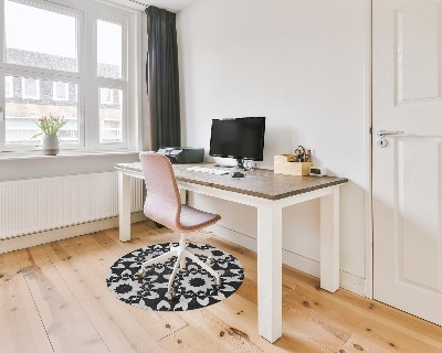 Tapis protège sol rond Mandala décoratif