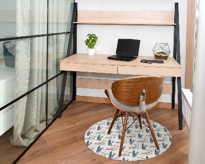 Tapis de chaise de bureau Branches de sapin