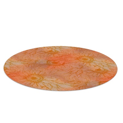 Tapis de chaise de bureau Fleurs de tournesol