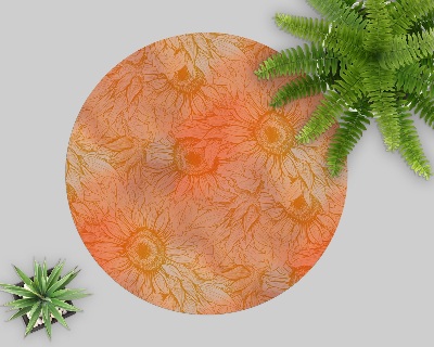 Tapis de chaise de bureau Fleurs de tournesol