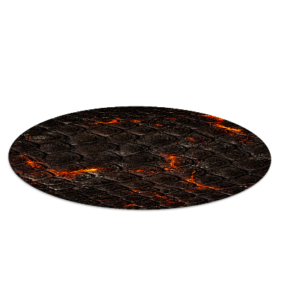 Tapis de chaise de bureau Chemin de lave