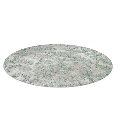 Tapis fauteuil bureau rond Feuilles fanées