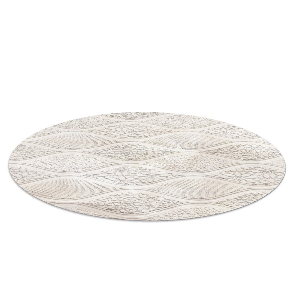 Tapis protège sol rond Motif bord de mer
