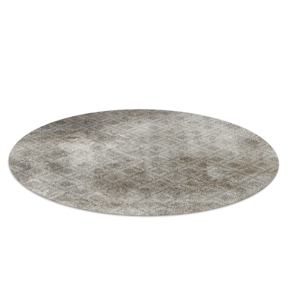 Tapis fauteuil bureau rond Motif délavé