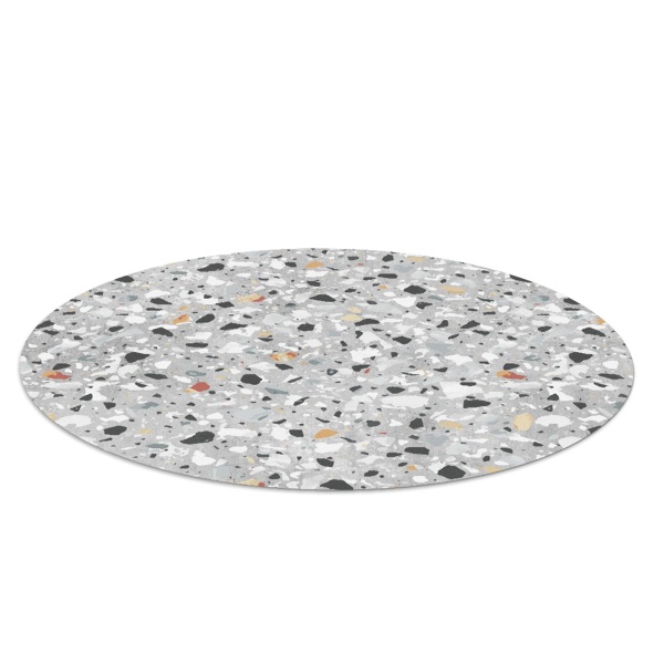 Tapis fauteuil bureau rond Art de la pierre