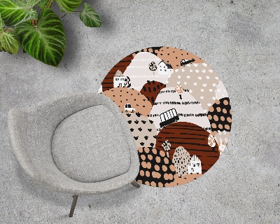 Tapis de chaise de bureau Illustration de la ville