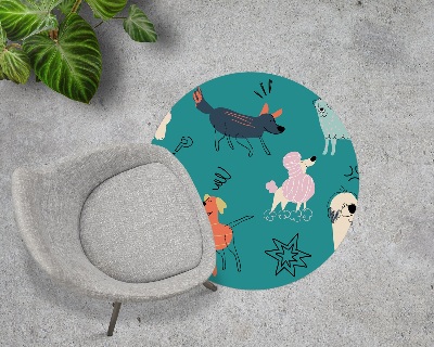 Tapis de chaise de bureau Chiens et chiots