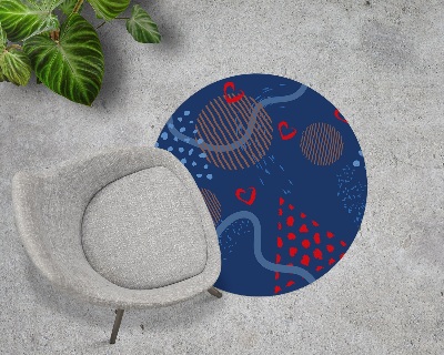 Tapis de chaise de bureau Gribouillages d'amour