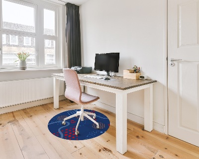 Tapis de chaise de bureau Gribouillages d'amour