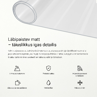 Tapis de protection universel transparent