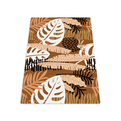 Tapis bureau rectangulaire Monstera jungle africa