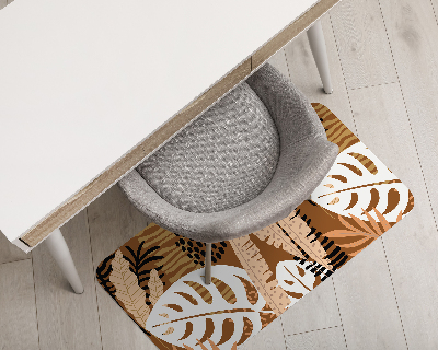 Tapis bureau rectangulaire Monstera jungle africa