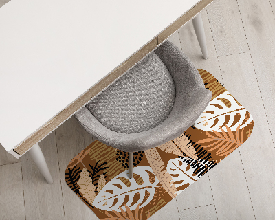 Tapis bureau rectangulaire Monstera jungle africa