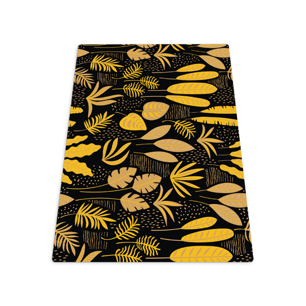 Tapis protection sol Feuilles jaunes